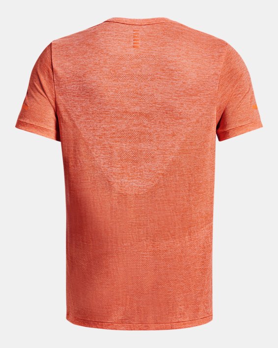 Men's UA Seamless Stride Short Sleeve, Orange, pdpMainDesktop image number 5